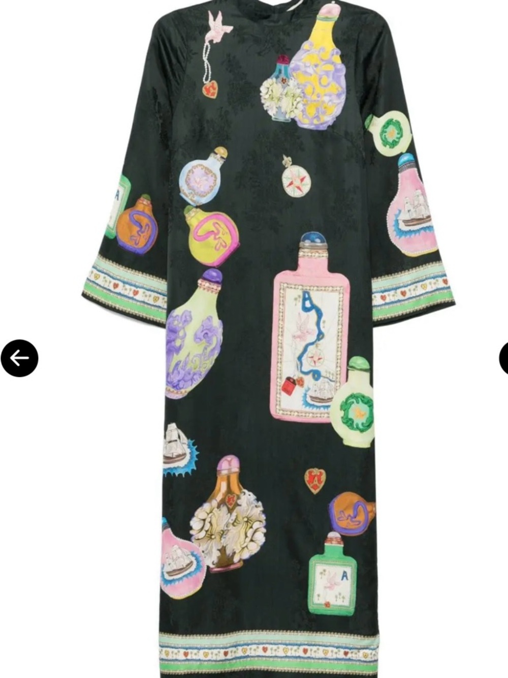 Alemais Royal Printed Dress